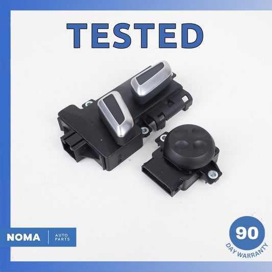 Audi 4G8 A7 S5 Front Left Side Power Seat Control Lumbar Switch Set Black OEM - photo 1
