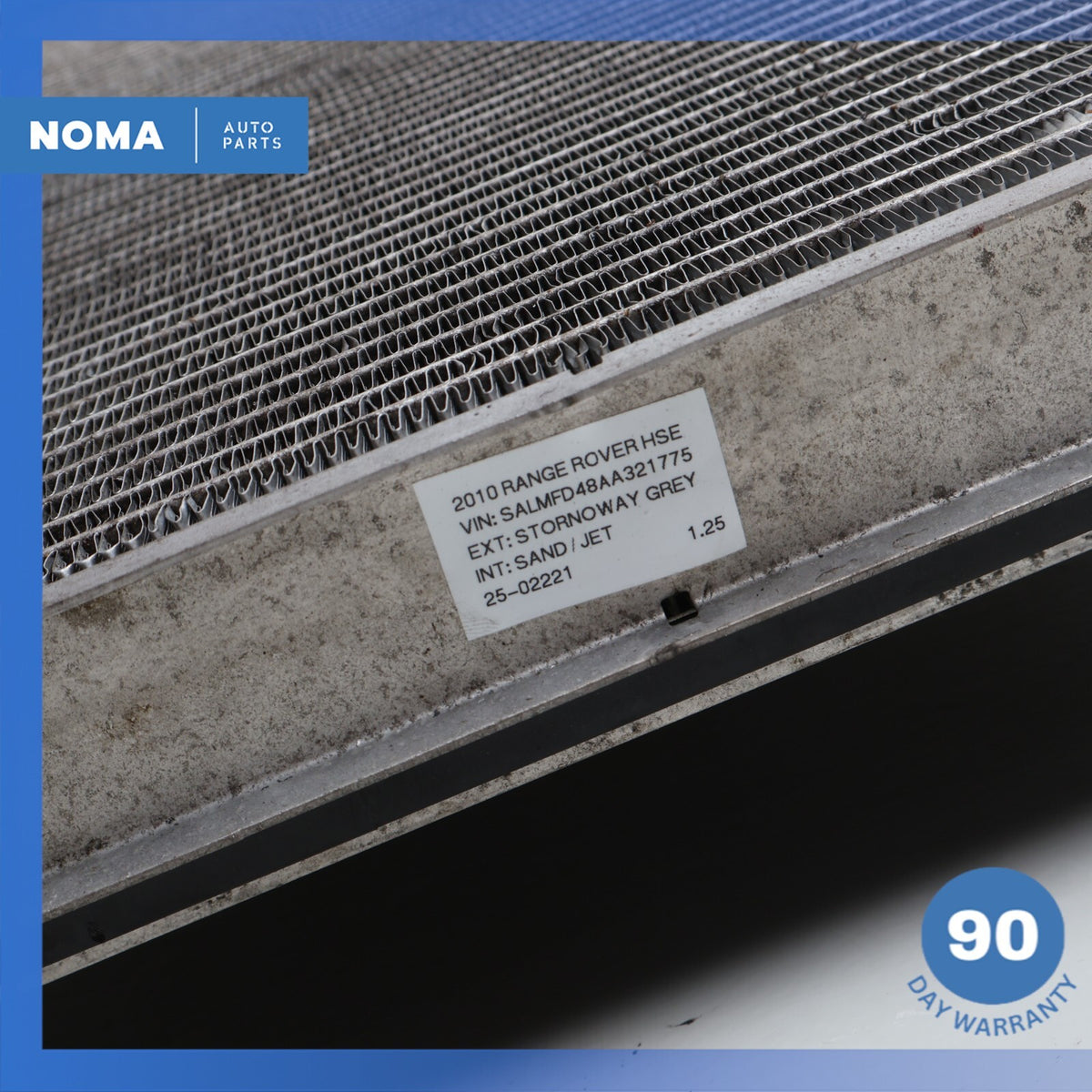 10-12 Land Rover Range Rover L322 Engine Cooling Radiator AC A/C Condenser OEM - photo 14