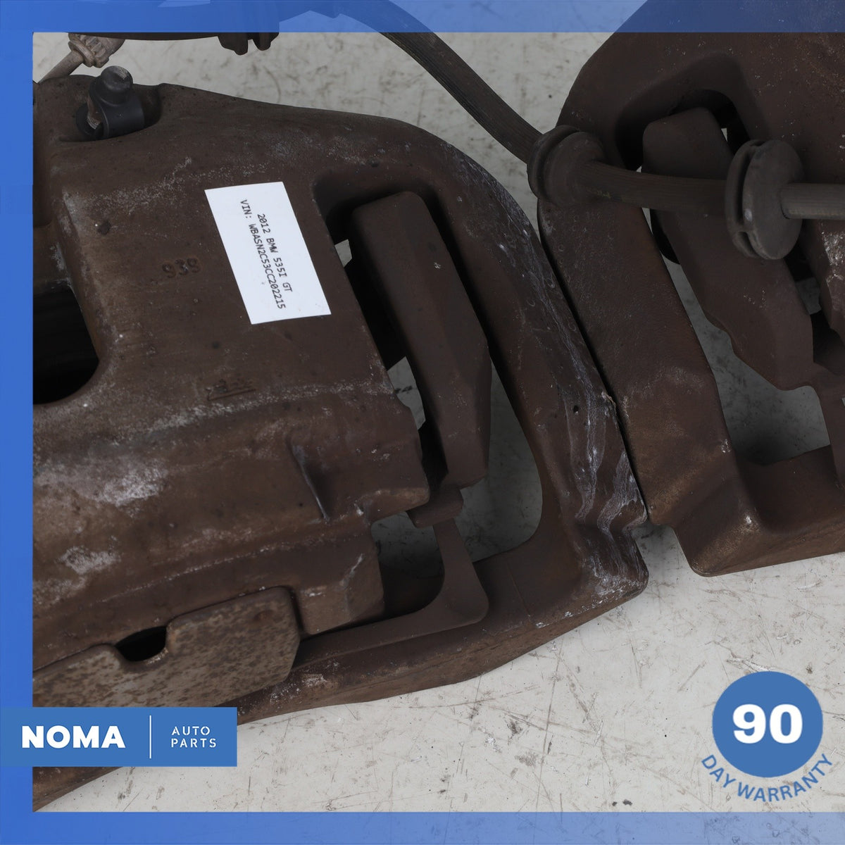 09-17 BMW F07 535i GT 750i 650i Front Left & Right Brake Calipers Set of 2 OEM - photo 6