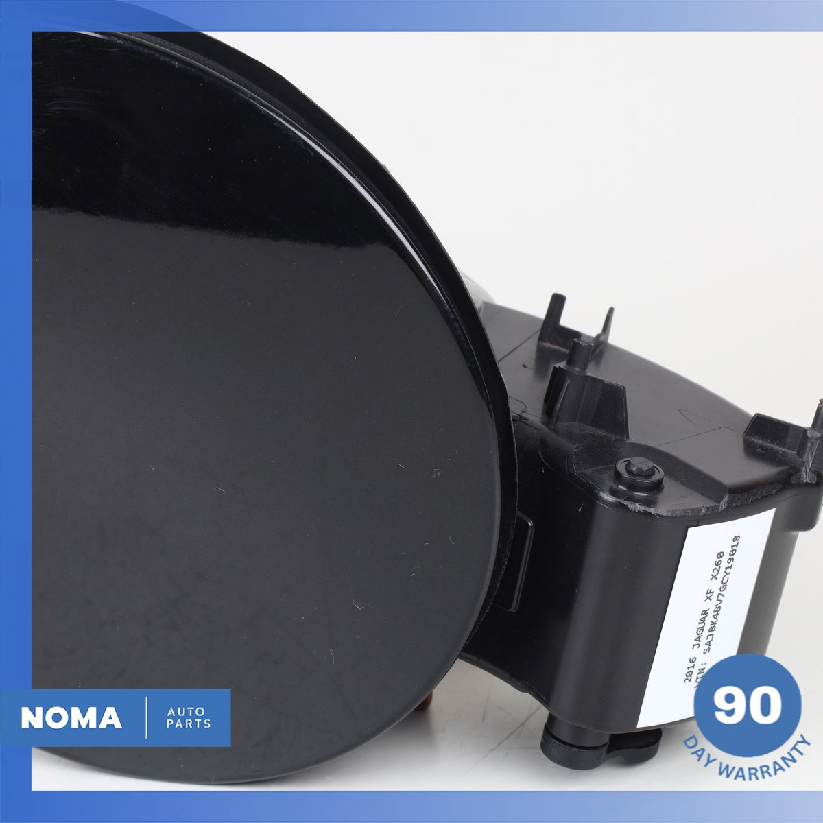 16-23 Jaguar X260 XF Rear Fuel Gas Filler Housing Flap w/ Cap Black OEM - photo 4