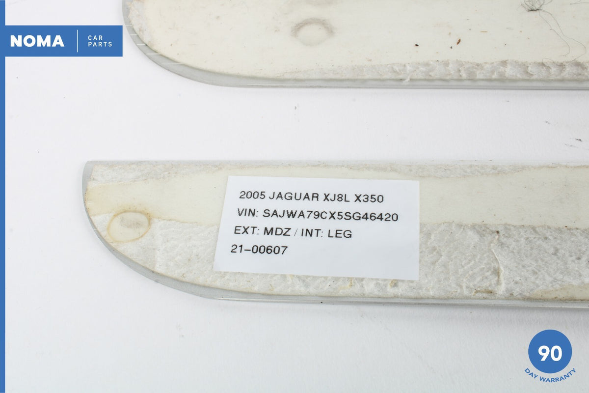 05-09 Jaguar XJ8 Vanden Plas X350 LWB Door Tread Scuff Plate Trim Set Of 4 OEM - photo 9