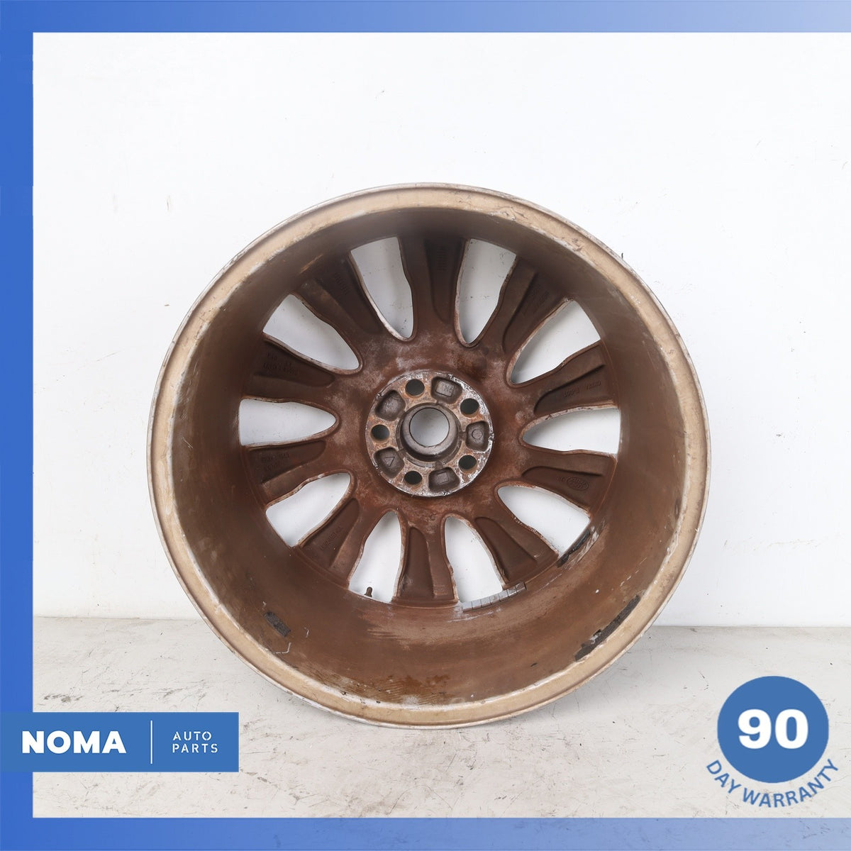 13-22 Land Rover Range Rover L405 Style D 9.5 x R21 21" Wheel Rim Silver OEM - photo 12