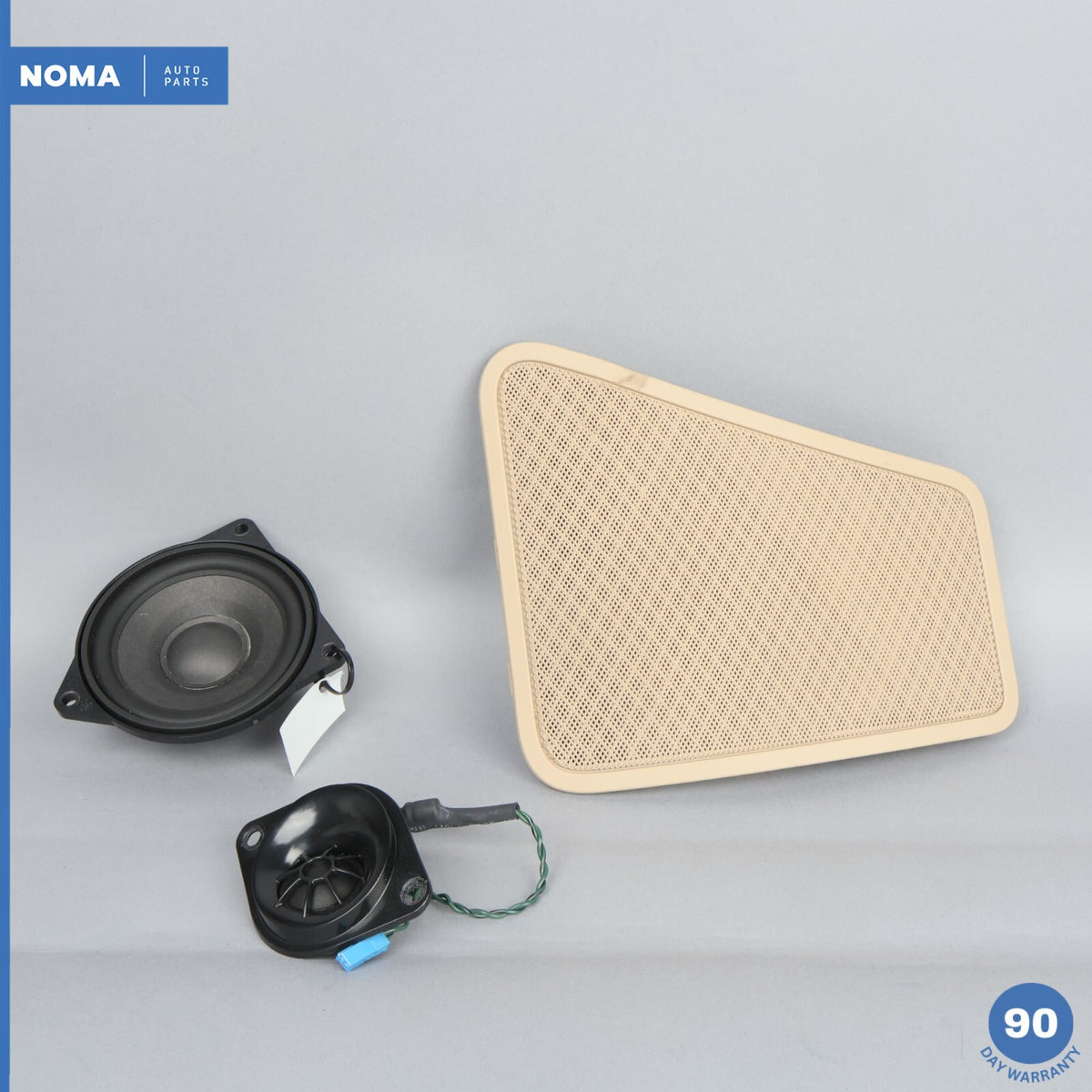11-16 BMW 528i F10 Rear Left Deck Parcel Shelf Sound Speaker Set w/ Cover OEM - photo 1