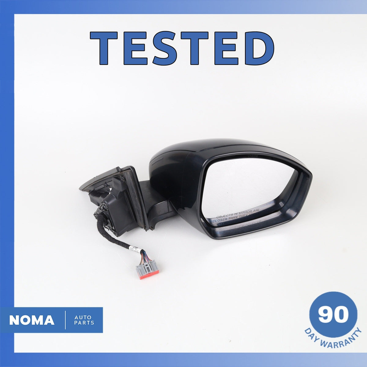 14-19 Range Rover Evoque L538 Right Side Rear View Mirror Assembly Black OEM - photo 1