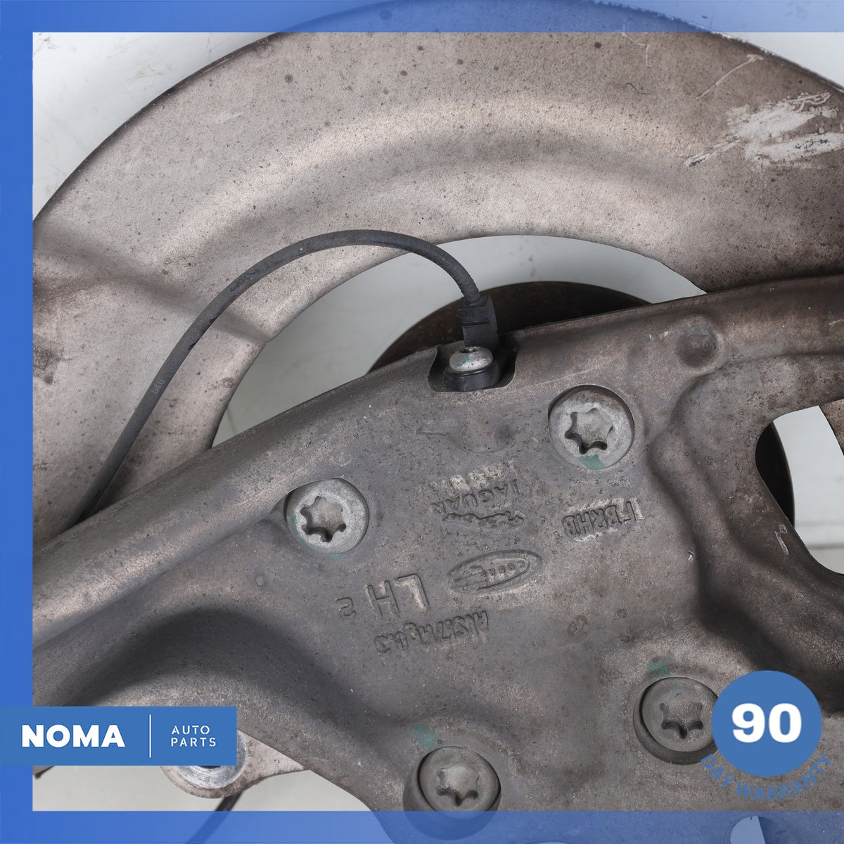 17-19 Jaguar X760 XE RWD Front Left Side Spindle Knuckle Hub w/ Shield OEM - photo 13