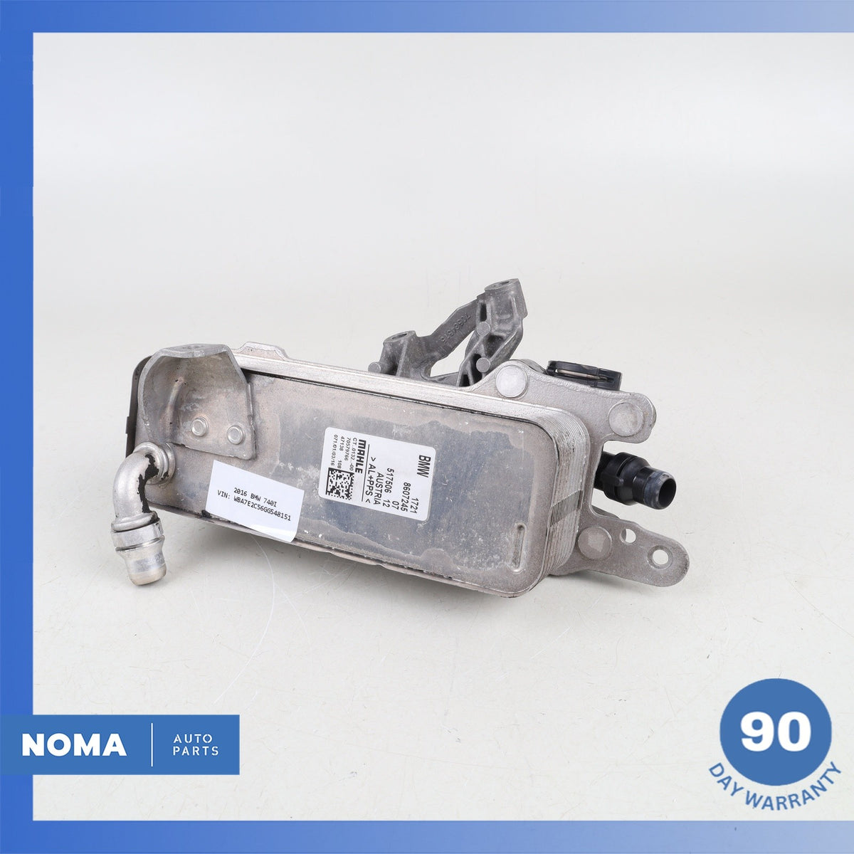 16-20 BMW G12 740i 540i Transmission Oil Cooler Heat Exchanger Radiator OEM 76k - photo 2