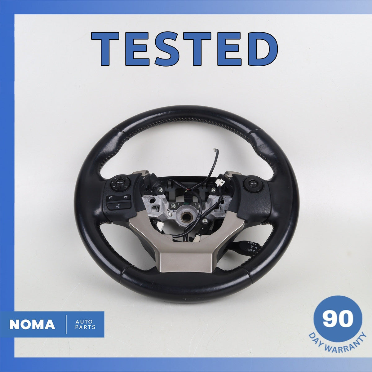 14-17 Lexus ZWA10 CT200h Leather Steering Wheel w/ Switches Black OEM - photo 1