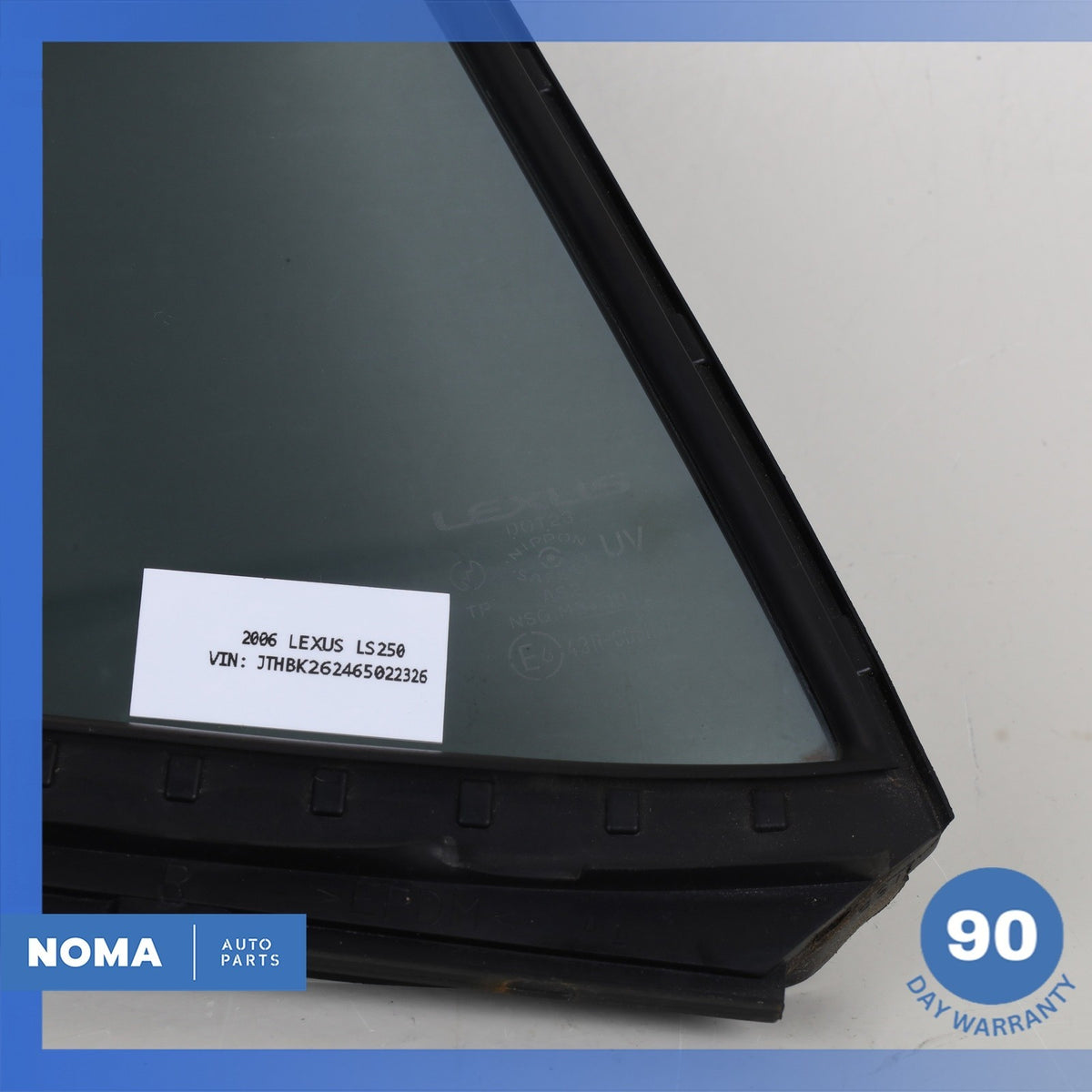 Lexus GSE20R IS250 IS350 ISF Rear Right Quarter Panel Glass 68123-53090 OEM - photo 4