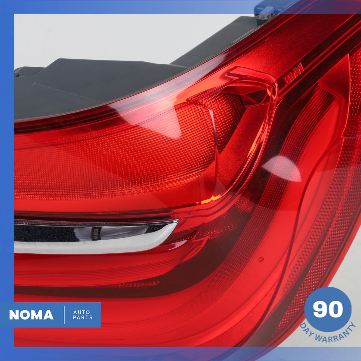 16-19 BMW G12 740i 750Li Rear Right Outer Tail Light Lamp LED w/ Molding OEM 76k - photo 5
