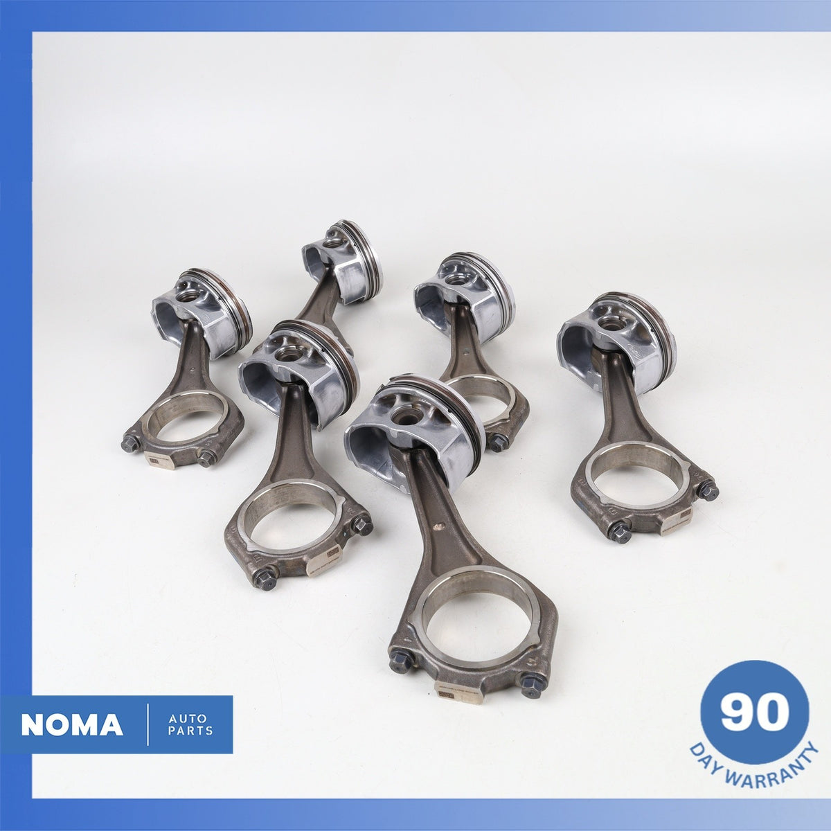 13-21 Jaguar X351 XJ XE XF 3.0L AJ126S Engine Piston Connecting Rod Set OEM - photo 2
