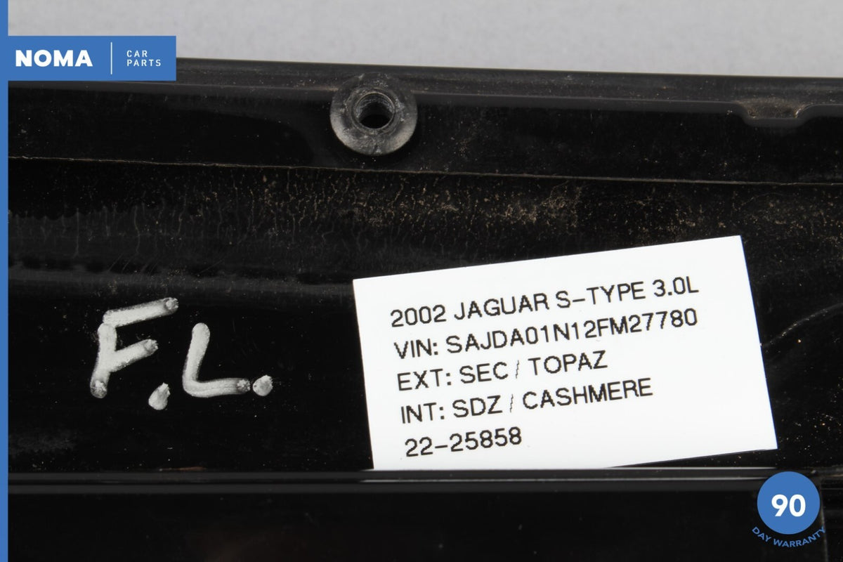 00-02 Jaguar S-Type X200 Front Left Side Outer Door B-Pillar Molding Black OEM - photo 11