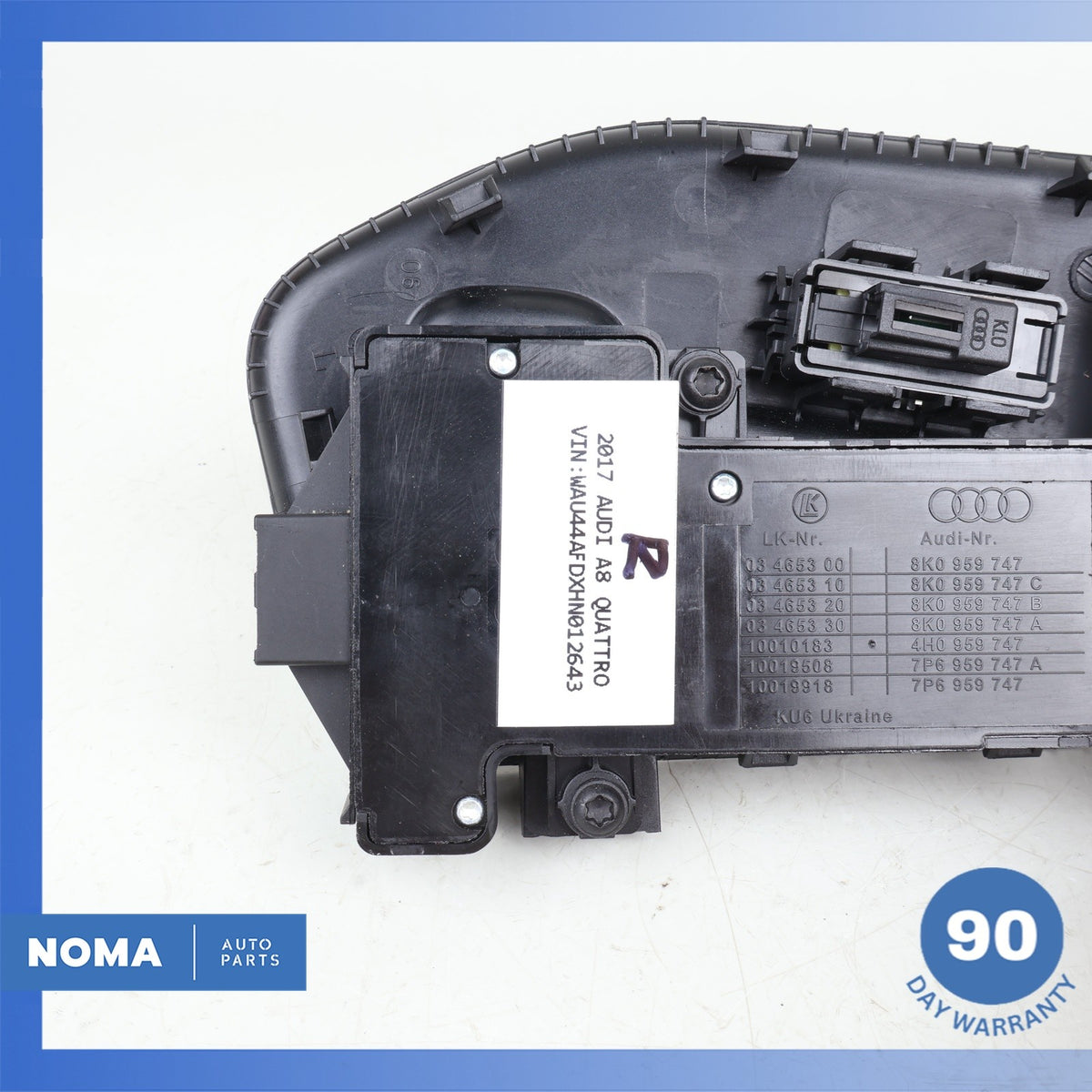 Audi D4 A8L A8 S8 Front Left Seat Control Switch Panel 4H0959747 OEM - photo 10