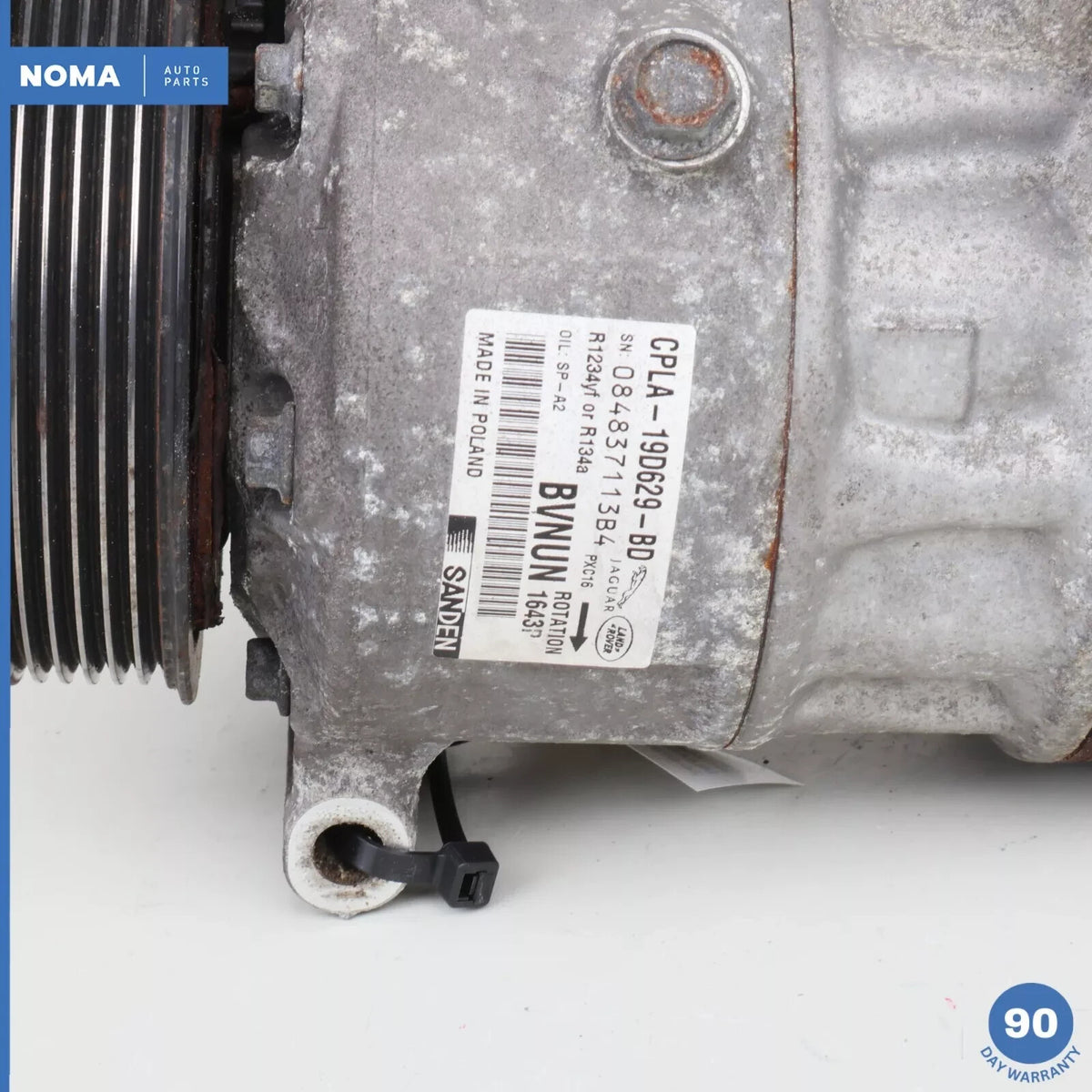 10-23 Jaguar X351 XJ LR4 Range Rover AC Air Conditioning Compressor Clutch OEM - photo 9