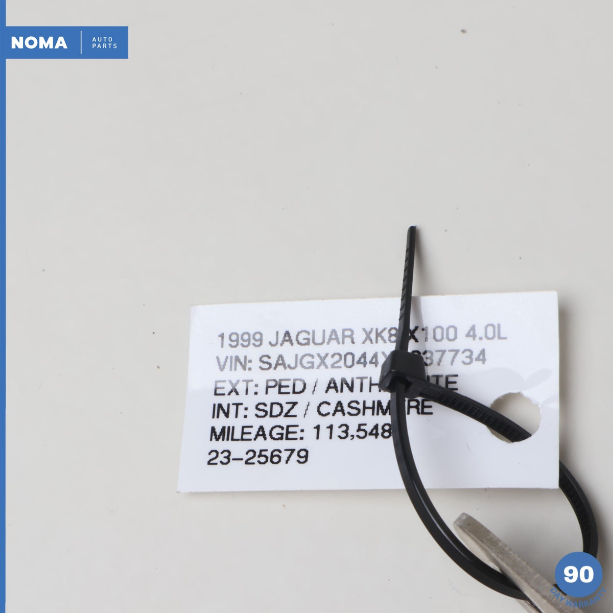 97-06 Jaguar XK8 XKR X100 Battery Ground Negative Cable Braided LNC3695AC OEM - photo 10