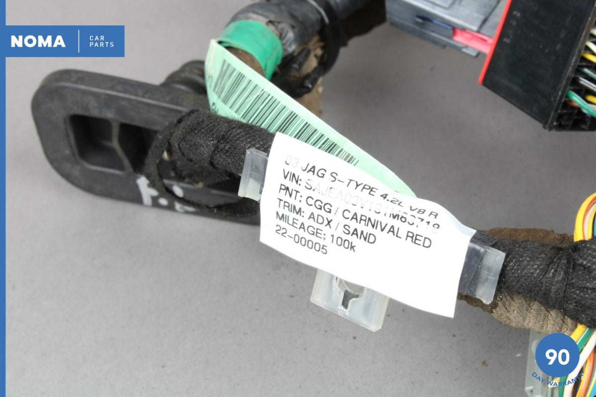 00-02 Jaguar S-Type X200 Front Right Door Wire Wiring Harness XR8T14630AG OEM - photo 9