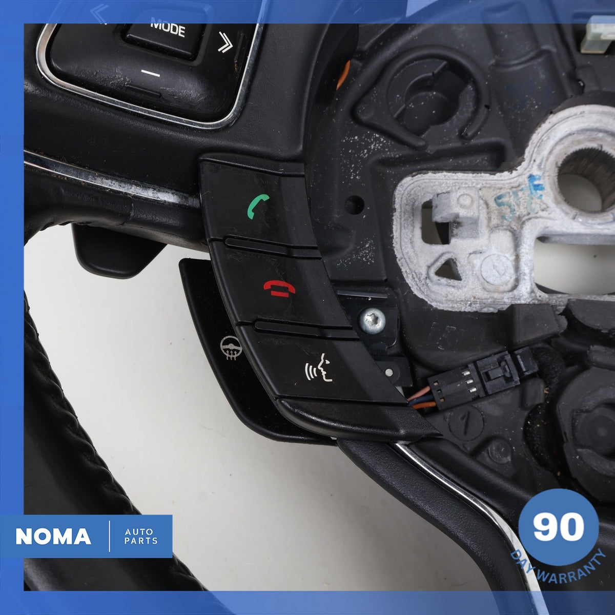 10-19 Jaguar X351 XJ XJL XJR Steering Wheel w/ Paddle Shifters Wood OEM - photo 6
