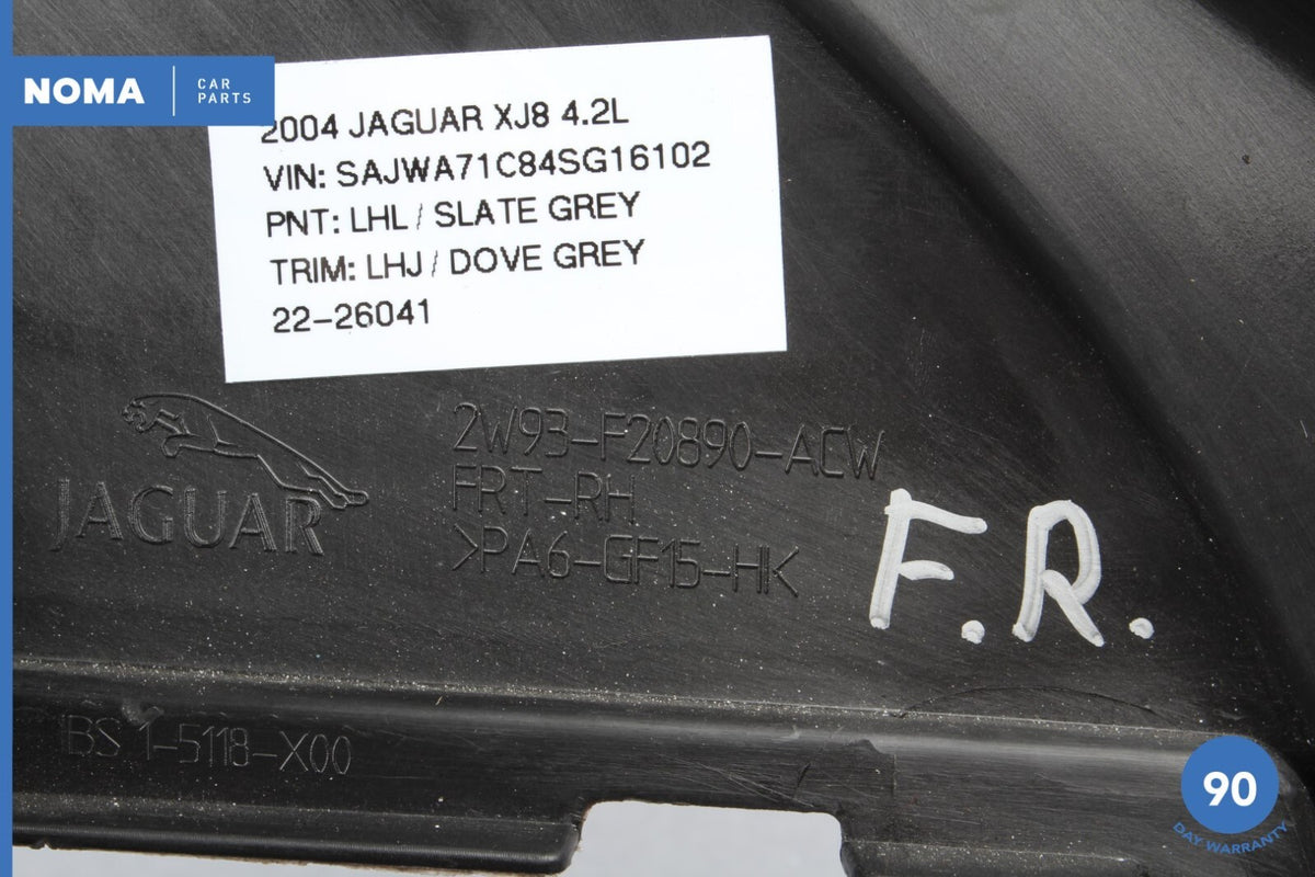 04-09 Jaguar XJ8 XJR VDP X350 X358 Front Right Side Inner Door Window Frame OEM - photo 11
