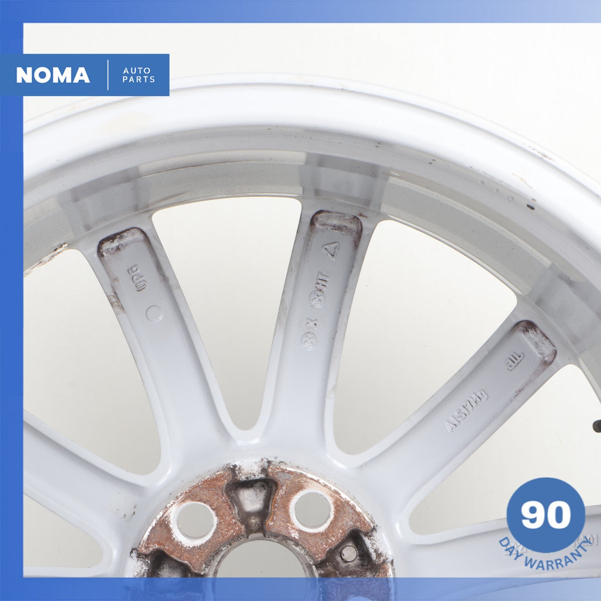 14-24 Jaguar X152 F-Type Propeller 9.5 x R19 19" Rear Wheel Rim Silver OEM - photo 10