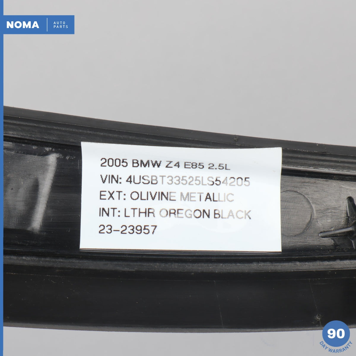 03-08 BMW Z4 E85 Right Passenger Side B-Pillar Door Post Cover Panel Trim OEM - photo 10