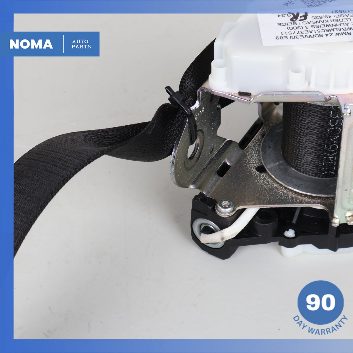 09-16 BMW E89 Z4 Right Passenger Side Seat Belt Retractor Black 9137950 OEM 49k - photo 18
