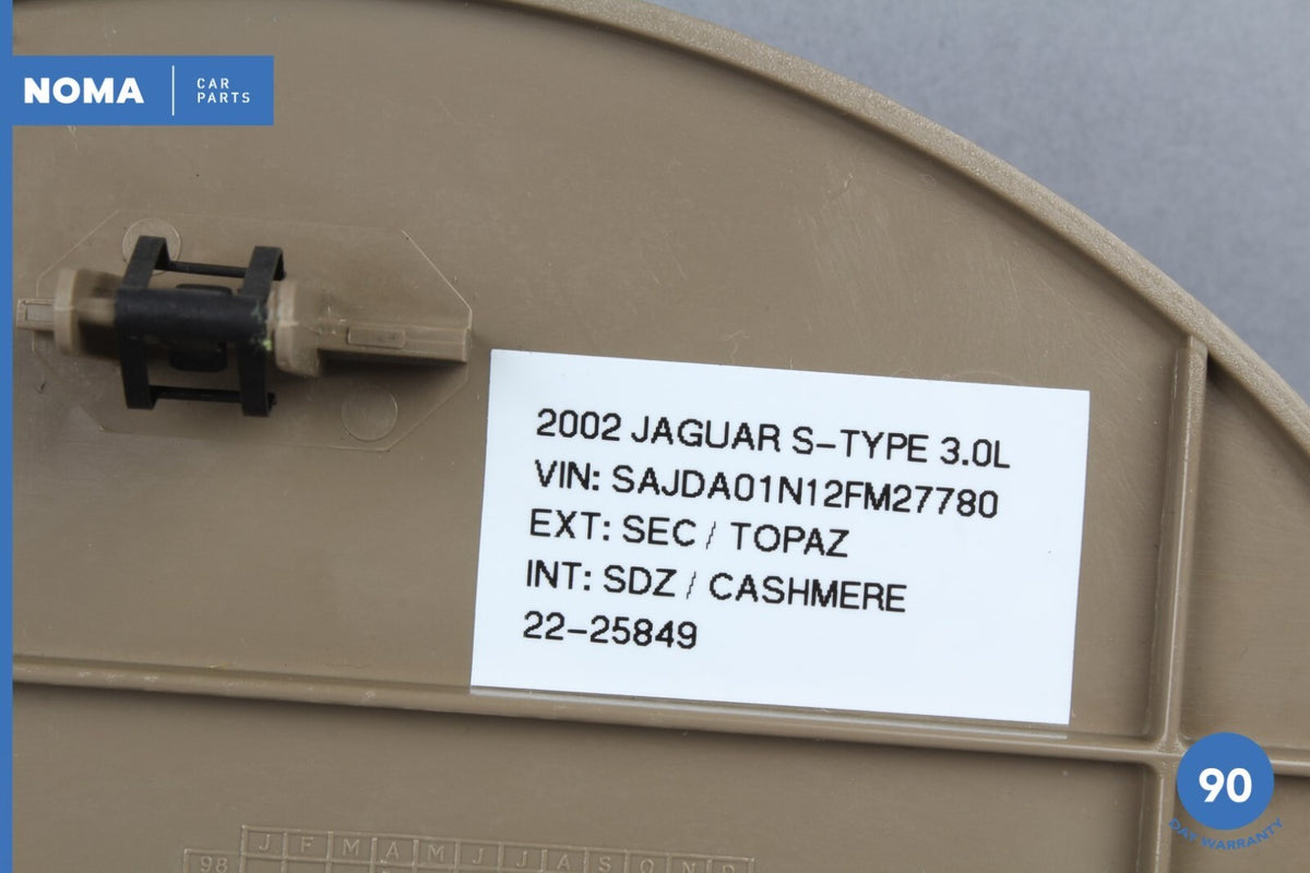 00-04 Jaguar S-Type X200 Left Driver Side Dashboard End Cover Trim Sable AEK OEM - photo 11