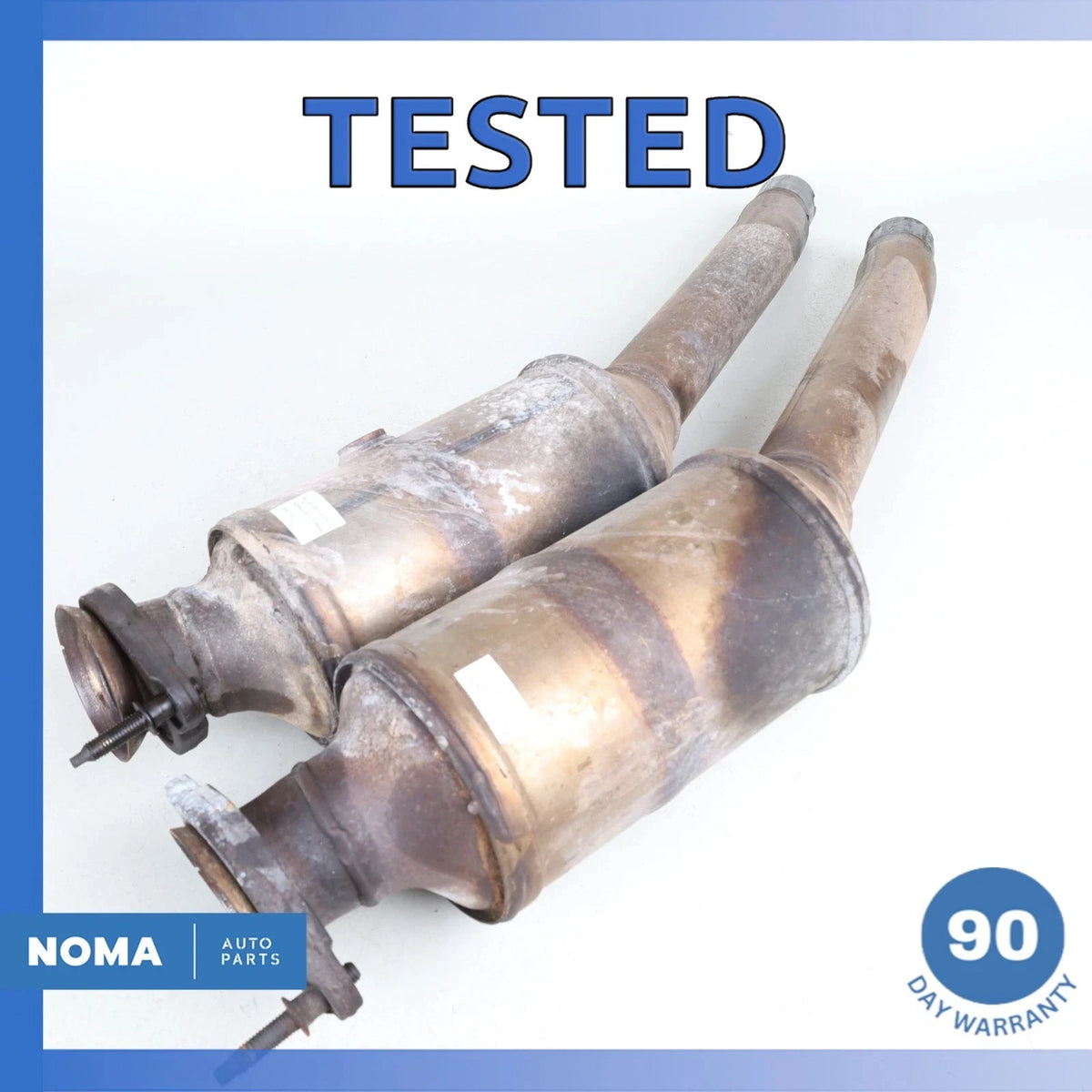 10-12 Jaguar X351 XJL XJ 5.0L Left & Right Side Exhaust Downpipe Set OEM - photo 1