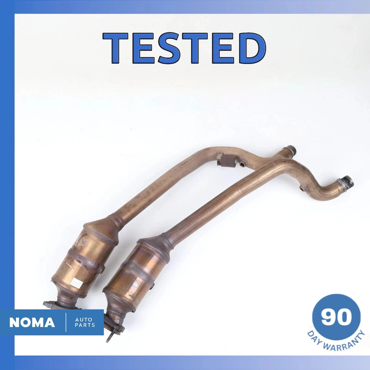 16-19 Jaguar X351 XJL XJ 3.0L Left & Right Side Exhaust Downpipe Set OEM - photo 1