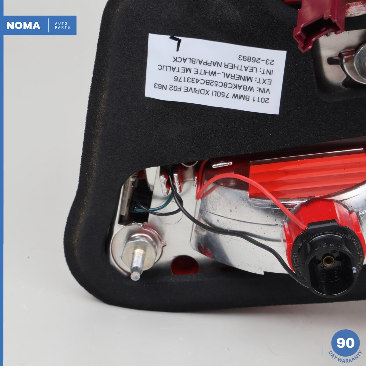 09-12 BMW 750Li F01 F02 Rear Left Inner Side Trunk Tail Light Stop 7182205 OEM - photo 13
