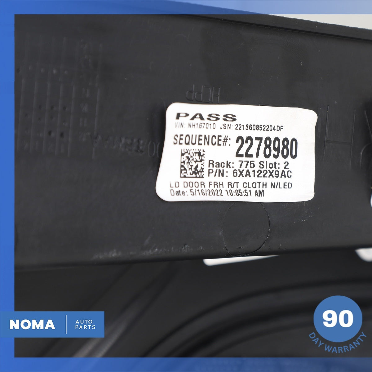 20-23 Dodge LD Charger Front Right Side Interior Door Panel Trim Black OEM 74k - photo 21