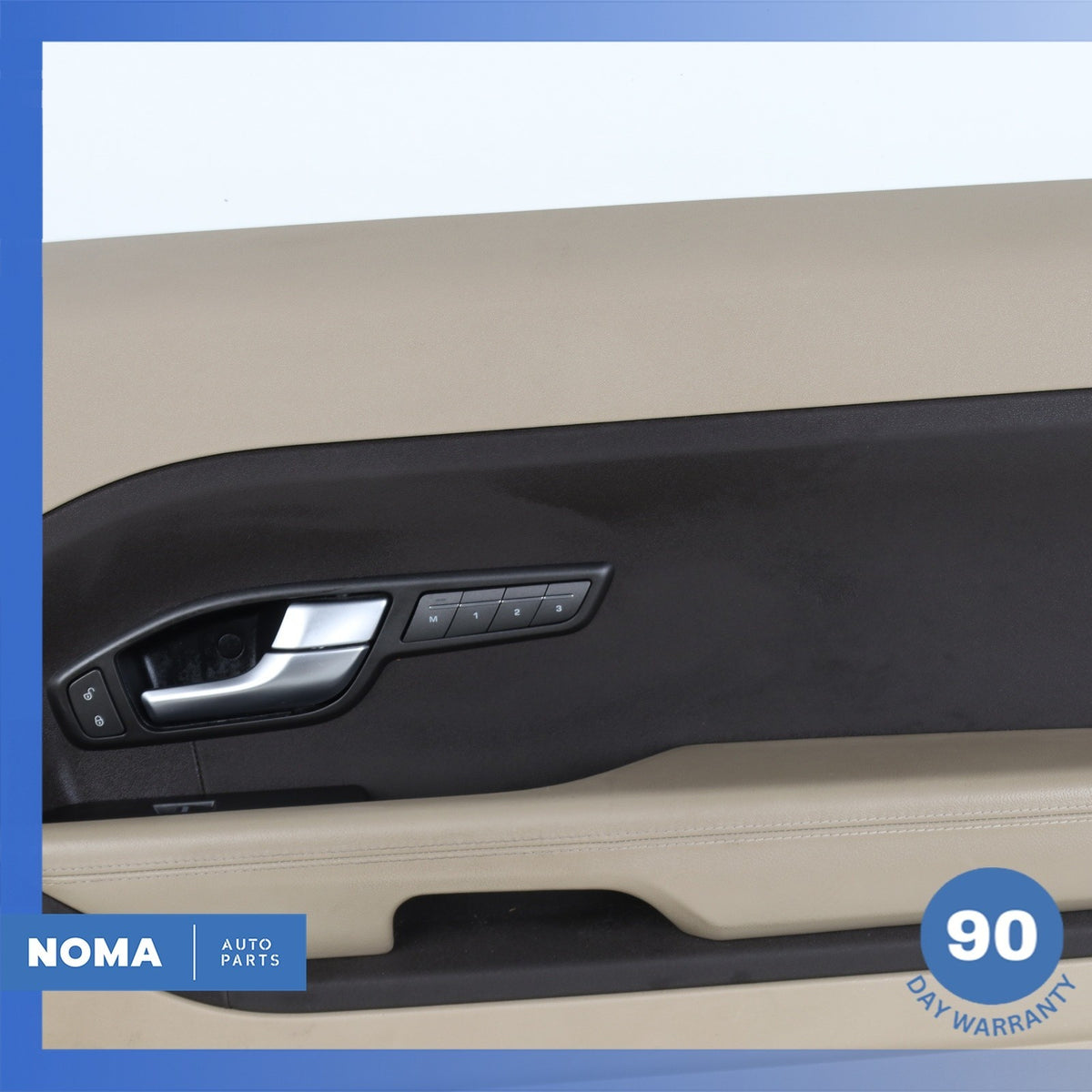 12-19 Range Rover Evoque L538 2DR Front Right Door Trim Panel Assembly Beige OEM - photo 3