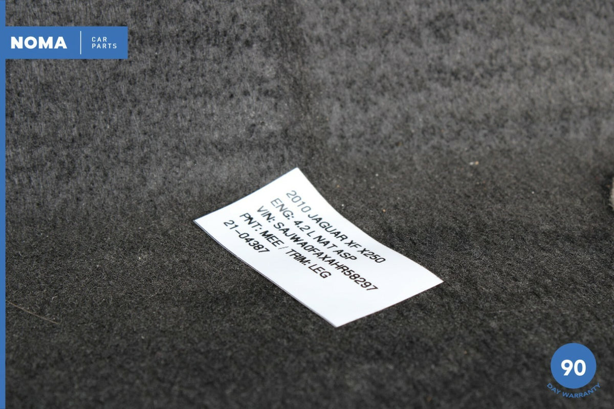 09-15 Jaguar XF XFR X250 Rear Trunk Front Carpet Trim Cover 8X235445443AC OEM - photo 7