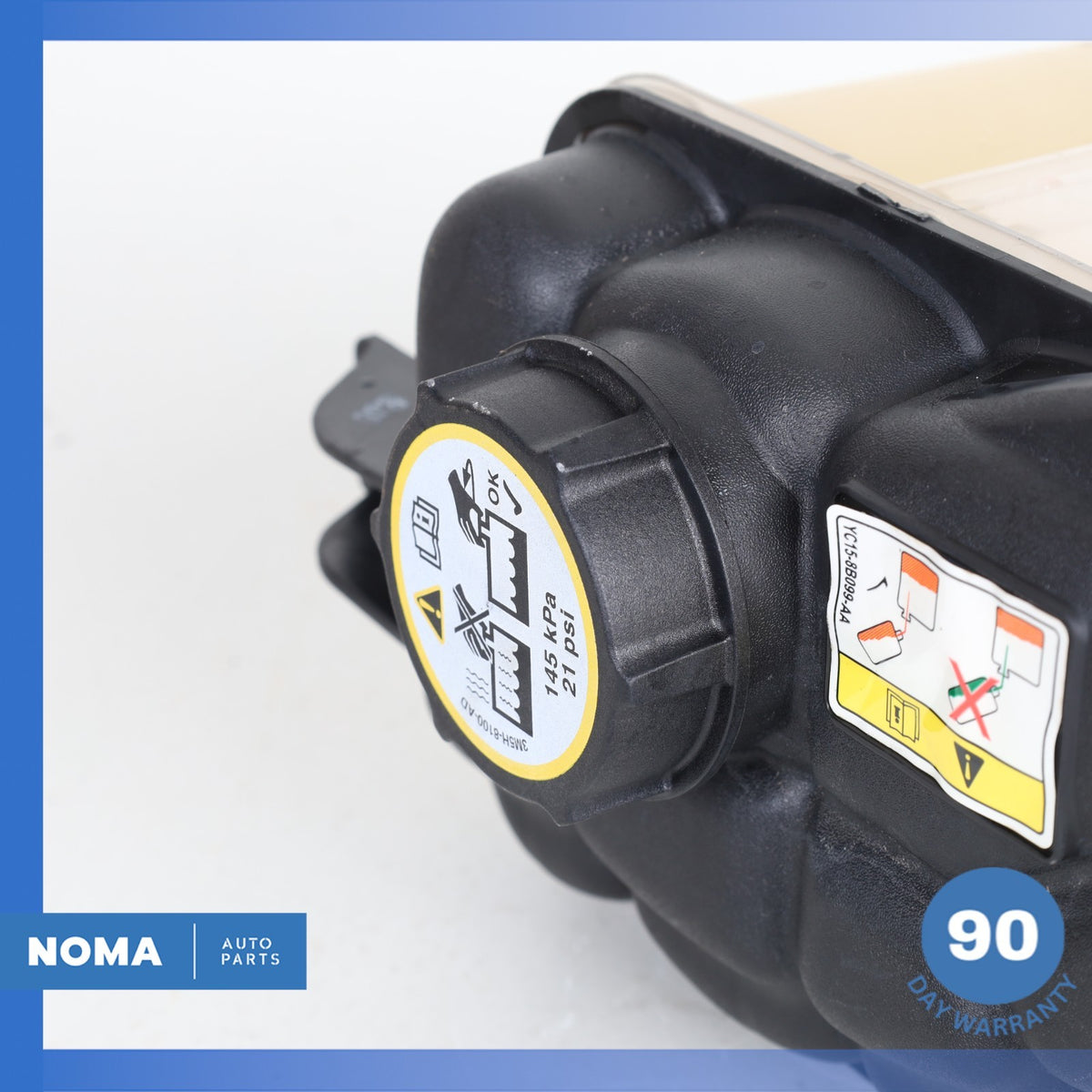 2020 Range Rover Evoque L551 Engine Motor Coolant Expansion Tank w/ Cap OEM - photo 4