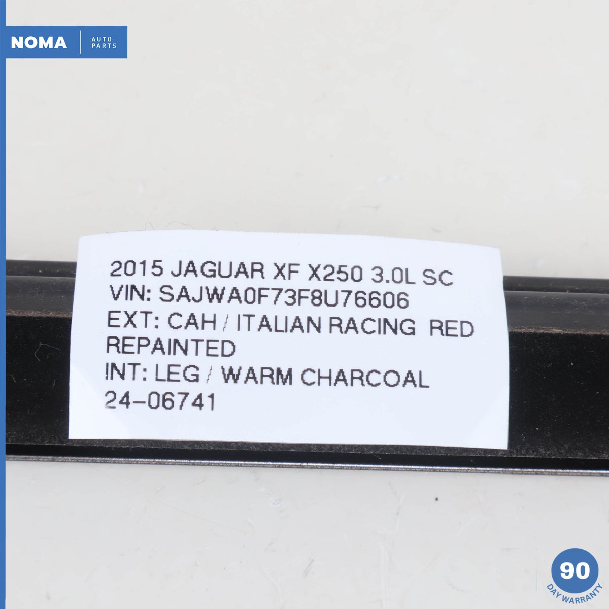 09-15 Jaguar X250 XF XFR Front Left Door Exterior Window Molding Black OEM - photo 15