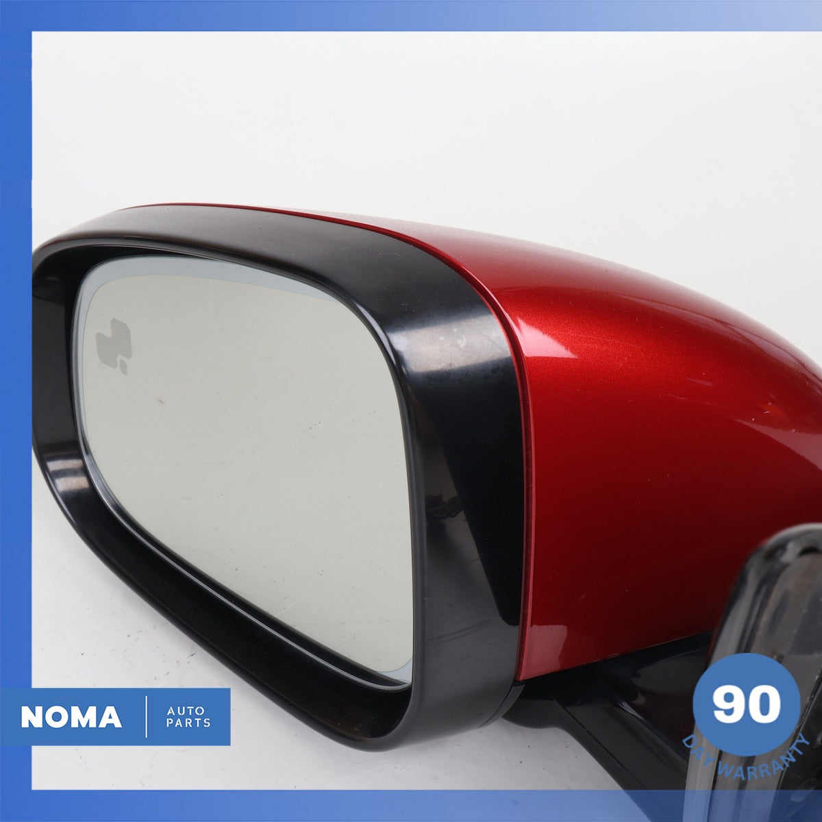 10-19 Jaguar X351 XJ XJR Left Side Rear View Door Mirror w/ Blind Spot Red OEM 7 - photo 9