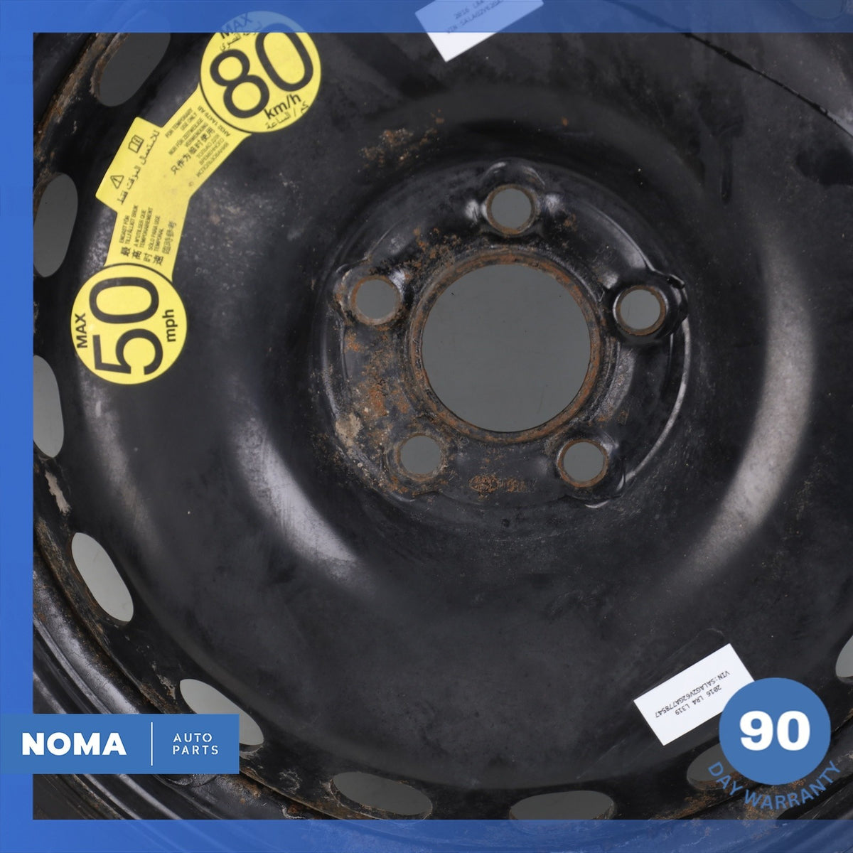 12-16 Range Rover L319 LR4 Emergency Spare Tire Wheel Donut Rim 175 80 19" OEM - photo 6