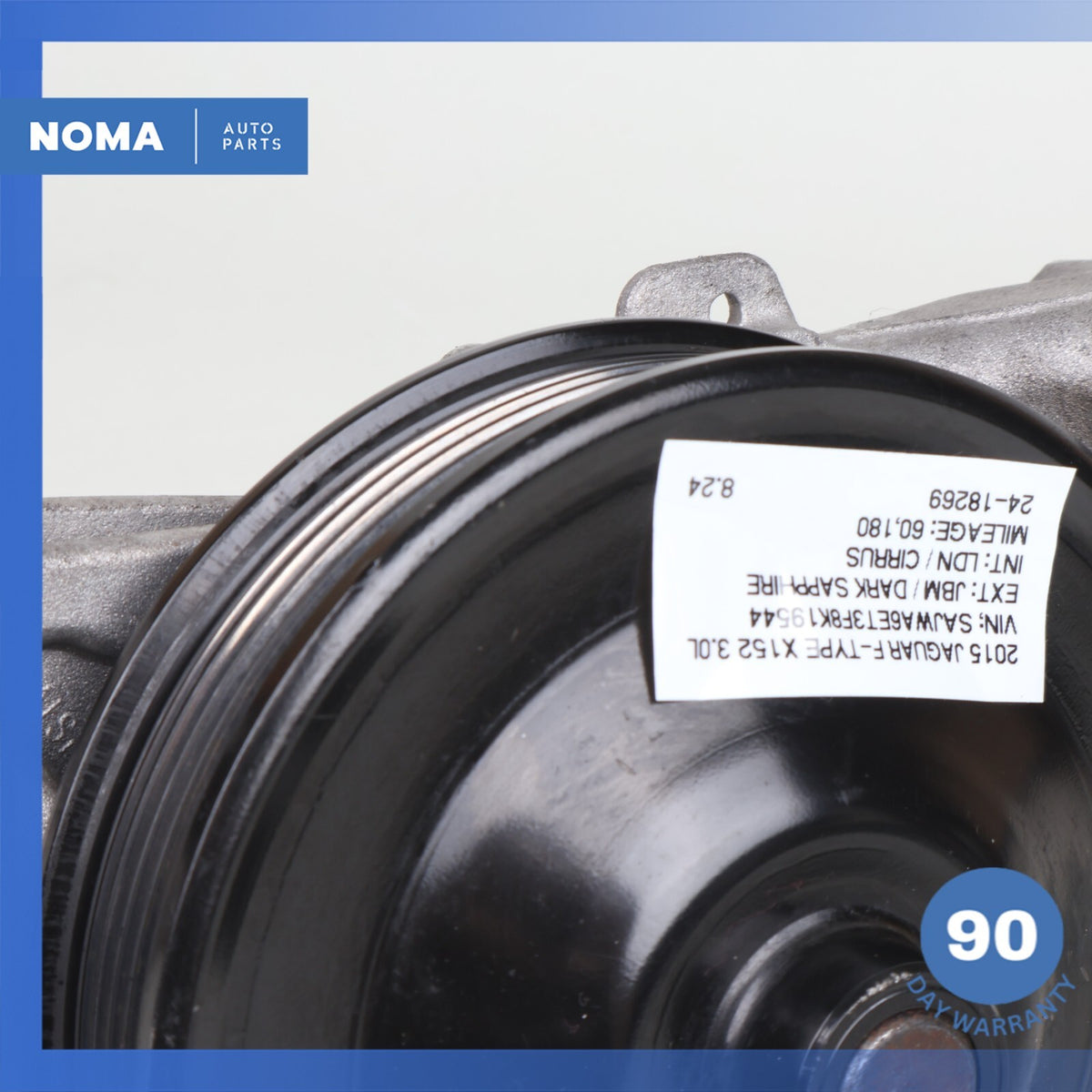 10-23 Jaguar X152 F-Type XK Engine Coolant Water Pump w/ Pulley 8W938K500BC OEM - photo 3