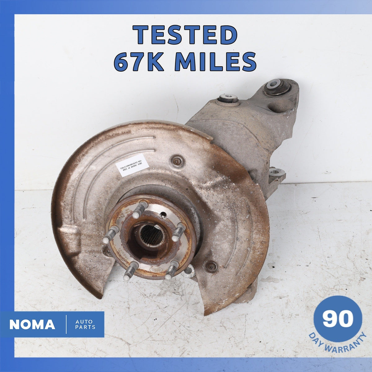 16-20 Jaguar X260 XF XE Rear Right Side Spindle Knuckle Hub w/ Shield OEM 67k - photo 1