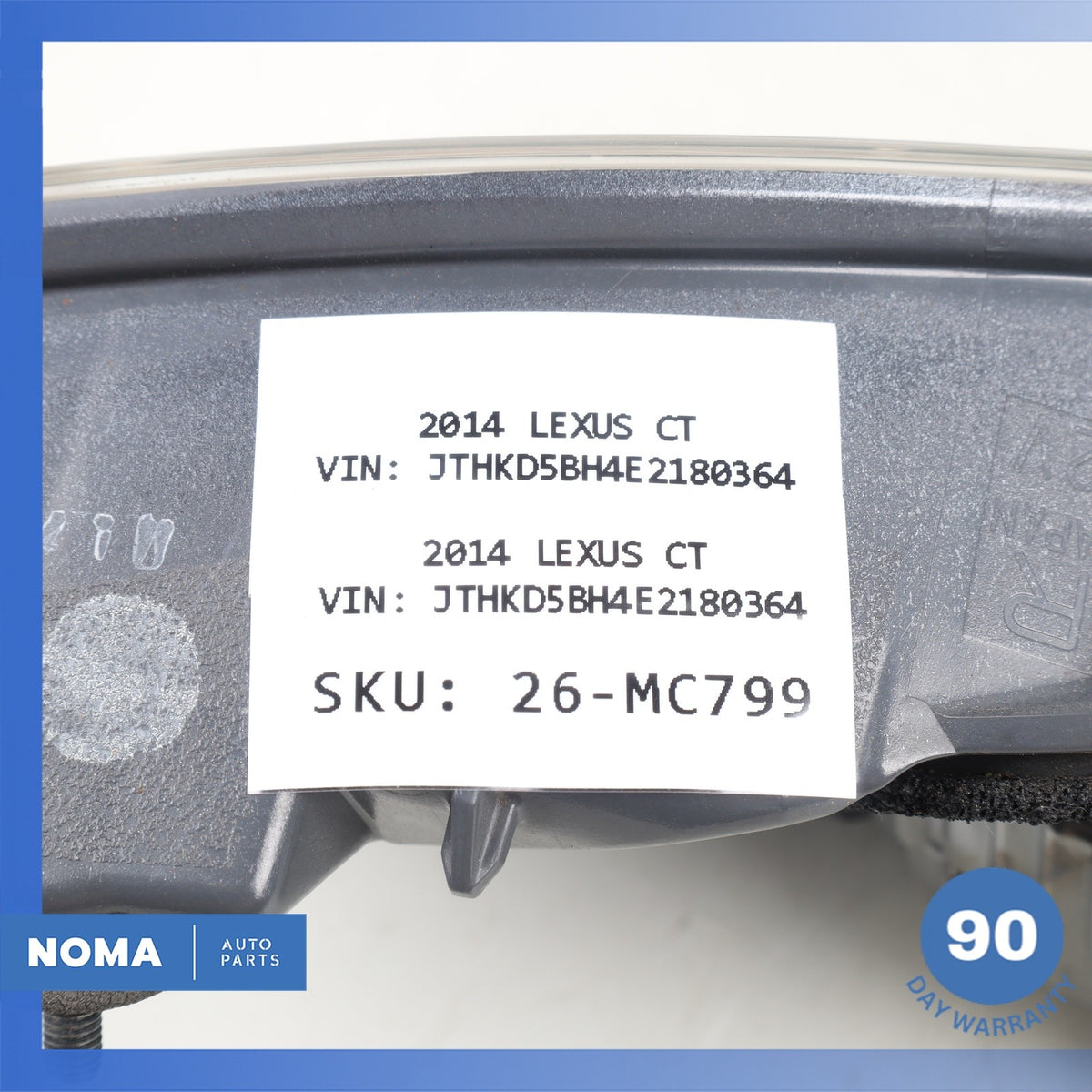 Lexus ZWA10 CT200h Rear Right Taillight Tail Light Lamp Inner 81581-76020 OEM - photo 15