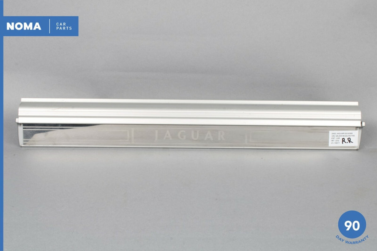 98-03 Jaguar XJ8 XJR X308 Rear Left Right Side Door Scuff Panel Trim Chrome OEM - photo 1