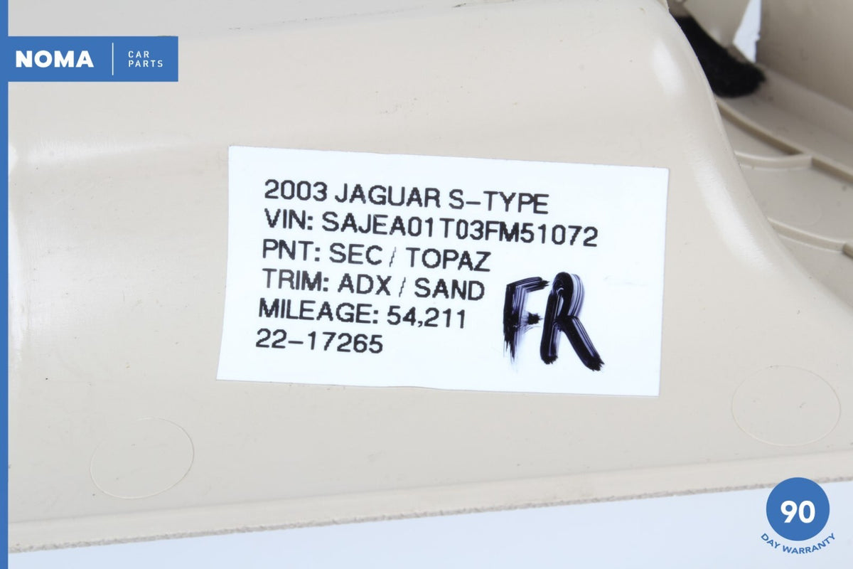 03-05 Jaguar S-Type X202 Front Right Side Seat Valance Cover Panel ADX OEM - photo 12
