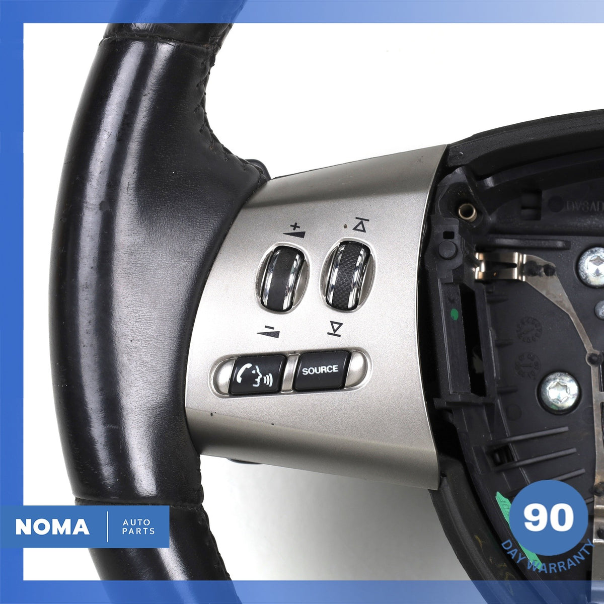 07-11 Jaguar X250 XF XK Steering Wheel w/ Switch & Paddle Shifters Black OEM - photo 3