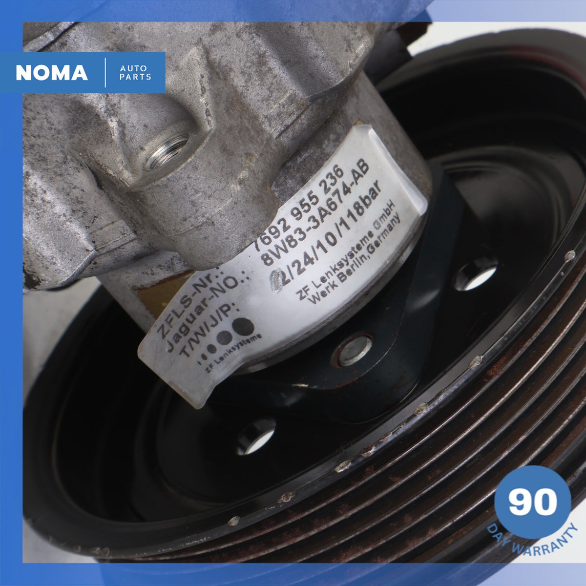 10-19 Jaguar X351 XJ 3.0L 5.0L Power Steering Pump Assembly 8W833A674AB OEM - photo 11