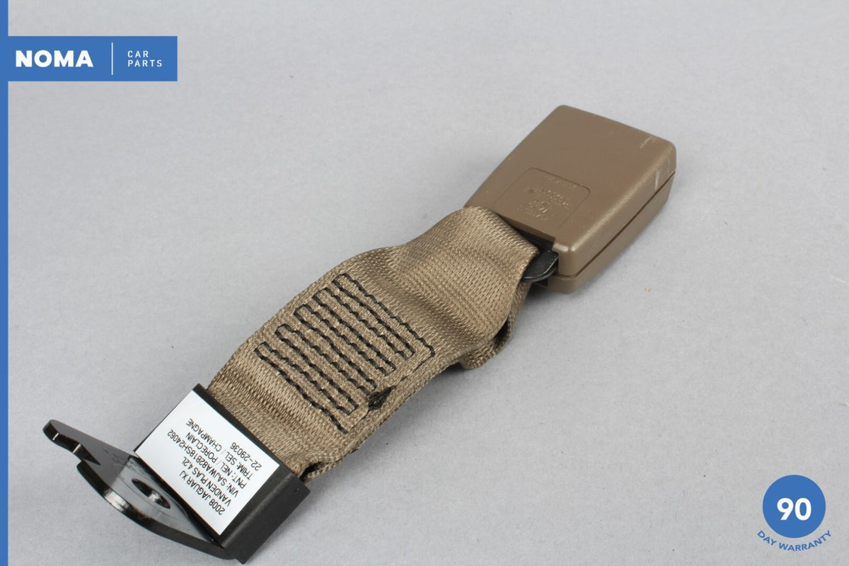 06-09 Jaguar XJ8 XJR VDP X350 X358 Rear Center Seat Belt Buckle AMB Mocha OEM - photo 9