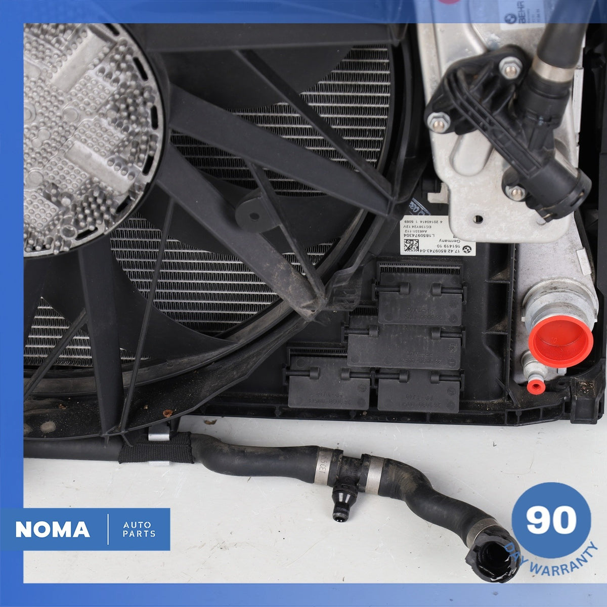 09-15 BMW F02 750i N63 Engine Motor Radiator Cooling Fan Assembly OEM - photo 7