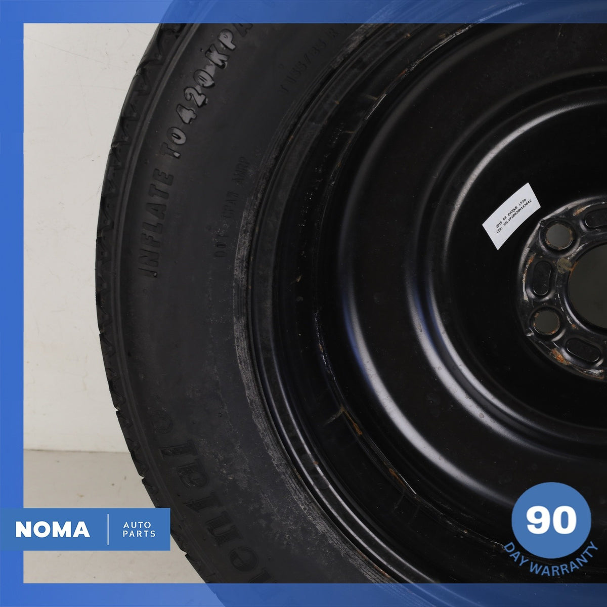 11-23 Range Rover Evoque L538 Emergency Spare Tire Wheel Donut Rim 155 85 18 OEM - photo 18