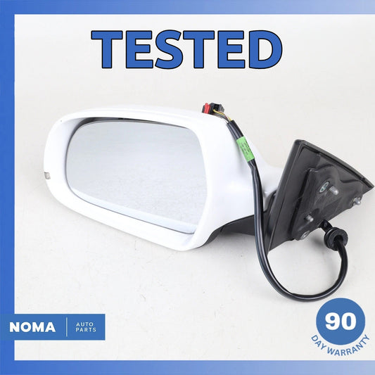 Audi 8T A5 Coupe Left Driver Side Rear View Door Mirror White OEM - photo 1