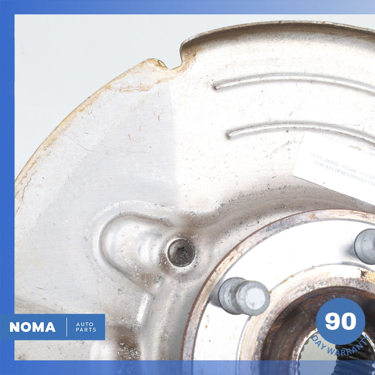 12-19 Range Rover Evoque L538 Rear Left Spindle Knuckle Hub w/ Shield OEM - photo 5