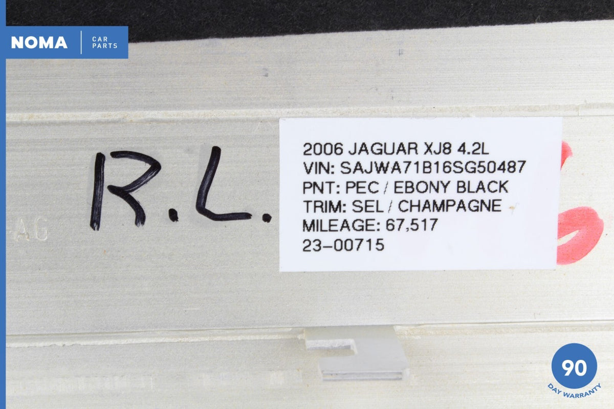 04-07 Jaguar XJ8 XJR X350 SWB Rear Left Driver Side Door Wood Molding Trim OEM - photo 12