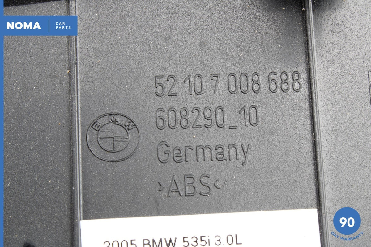 08-10 BMW 535i E60 Front Left Driver Seat Track Upper Trim Cover 52107008688 OEM - photo 10