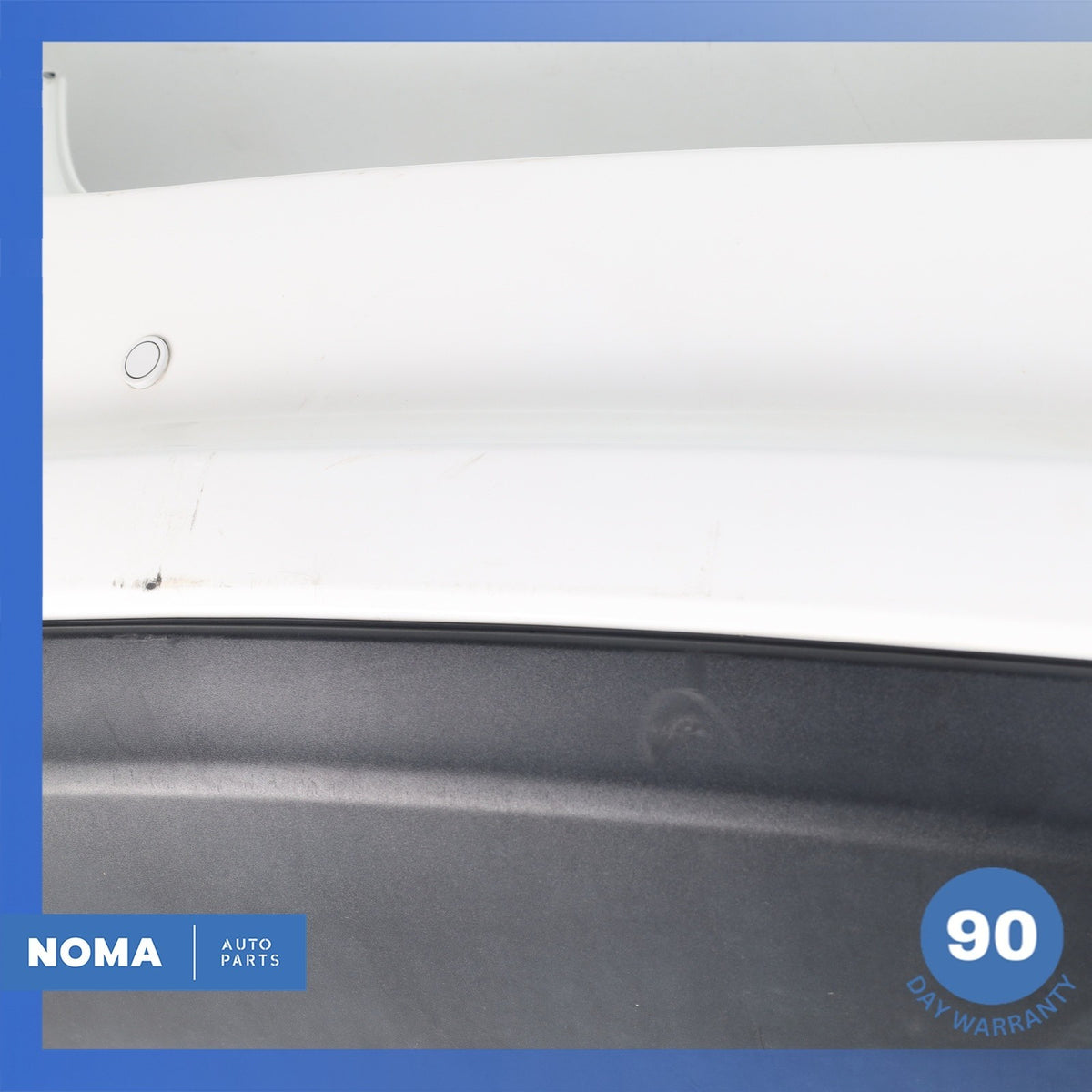 12-15 Jaguar X250 XF Base Rear Bumper Cover Assembly w/Park Assist White OEM - photo 6